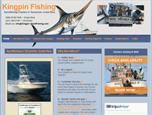 Tablet Screenshot of kingpin-sportfishing.com